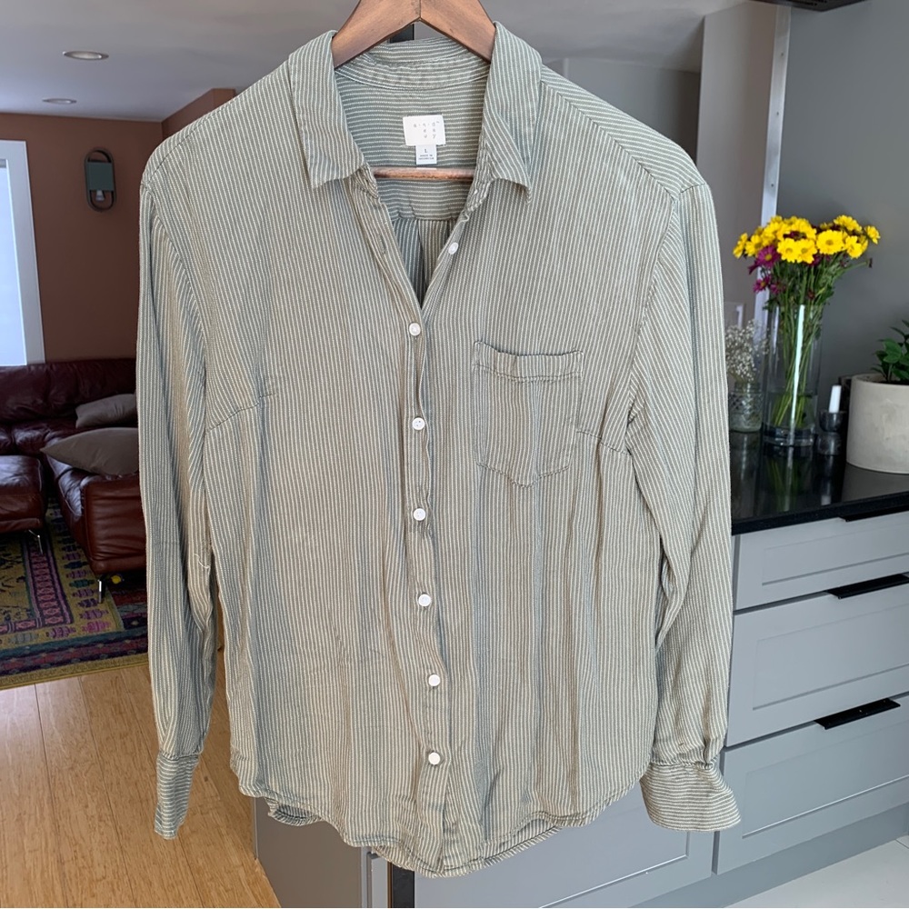 A New Day Button Down Blouse